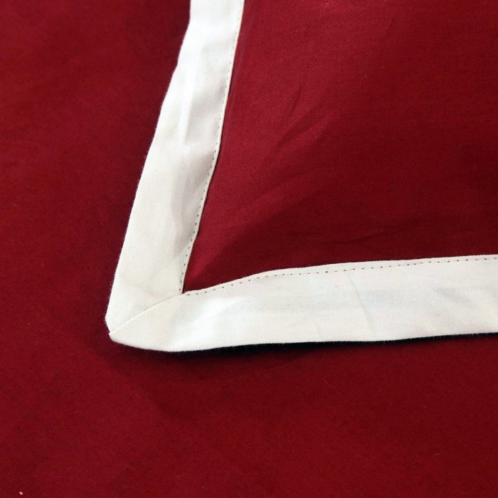 Джоконда (бордо) Евро Комплект постельного белья сатин