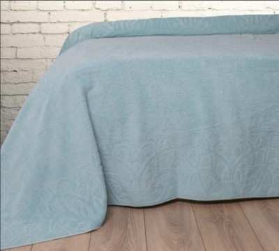 Простыни-покрывала махровые PMT синий 200x220