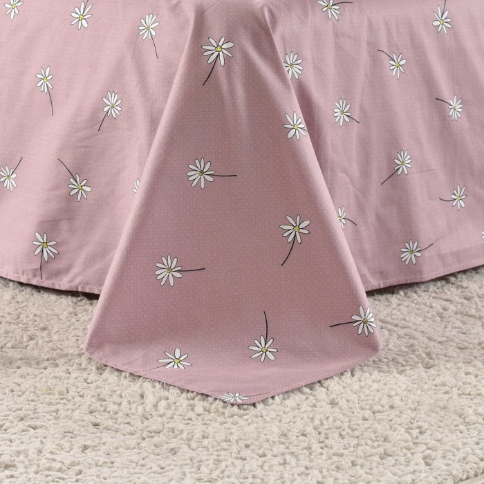 Тина (розовая) Комплект постельного белья сатин Евро 4н