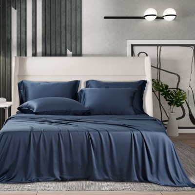 Постельное бельё Sharmes &quot;Bamboo&quot; евро (темно-синий)