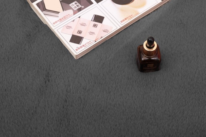 Коврик Плюшевый (антрацит) 80х120