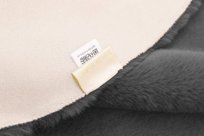 Коврик Плюшевый (антрацит) 80х120