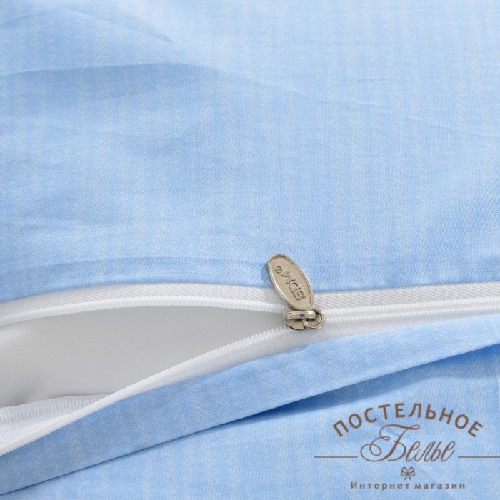 Эйва голубой Комплект постельного белья сатин 7Е