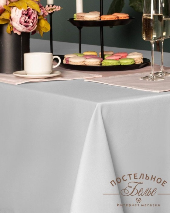Серенити белая Скатерть 180х280