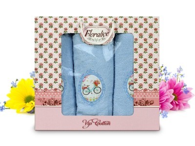 Комплект полотенец Gulcan Floralice (70x140, 50x90-2) 8122-02