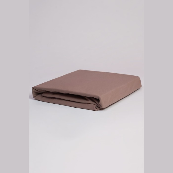 Простыня на резинке NOBLE TRADITIONS JERSEY TAUPE GRASS 180х200х30