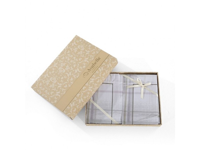 Комплект постельного белья Евро, сатин с лазерной печатью 2336-6