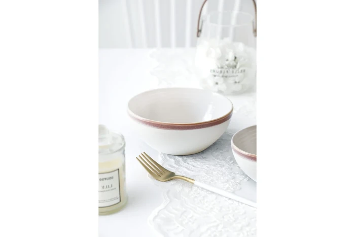 Набор салатников Arya White Stoneware 4 ед Коричневый