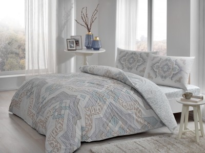 Постельное белье TAC RANFORCE ELANOR полуторное кофе