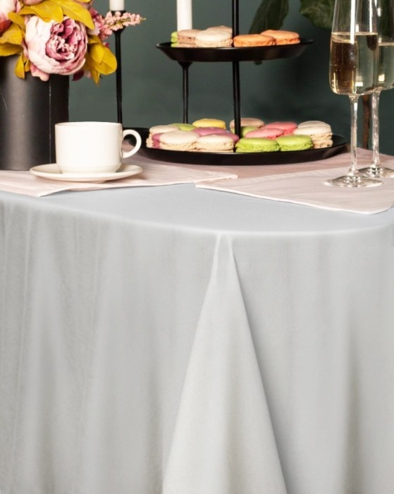 Серенити белая Скатерть круглая 160см