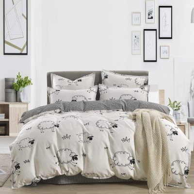 Долли (белая) Комплект постельного белья сатин 1.6