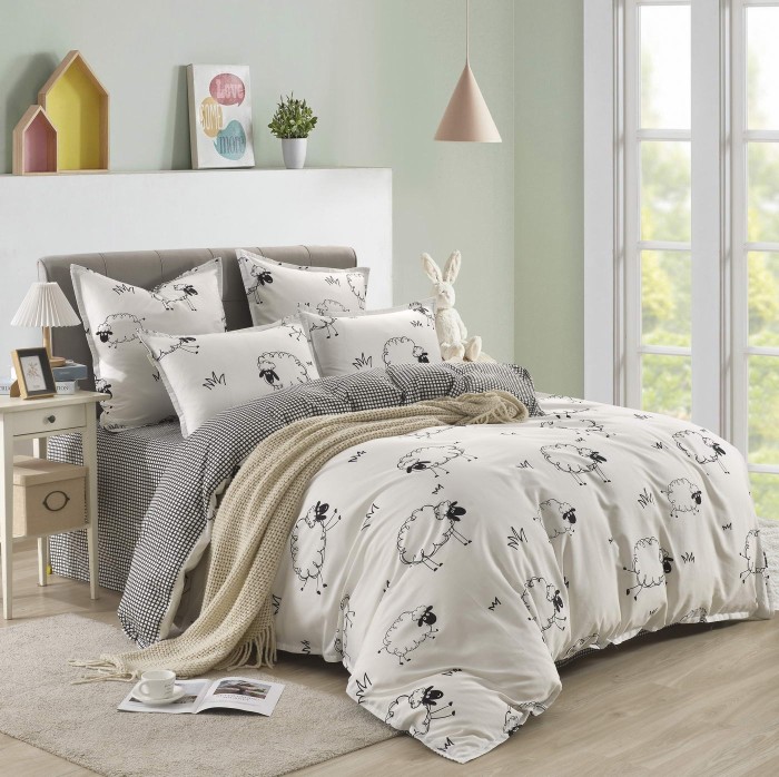 Долли (белая) Комплект постельного белья сатин 1.6