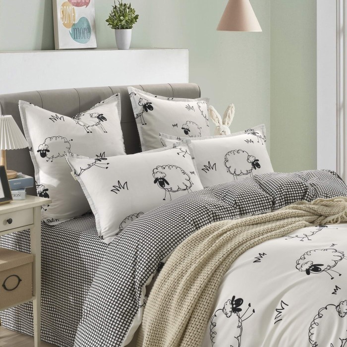 Долли (белая) Комплект постельного белья сатин 1.6