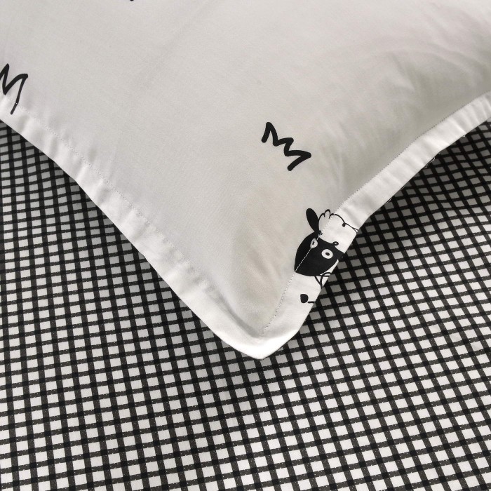 Долли (белая) Комплект постельного белья сатин 1.6