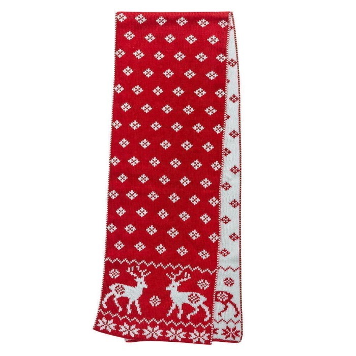 Комплект шапкa с шарфом Arya Warm Красный, белый