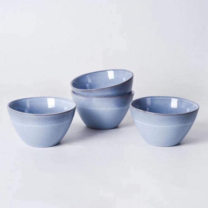 Глиняный набор салатников Arya Terra Cotta 4 ед Синий