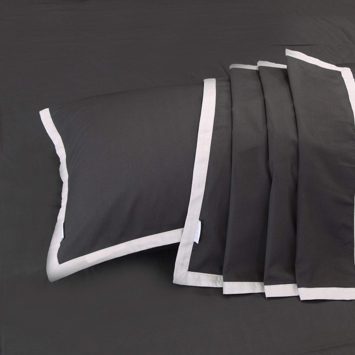 Джоконда (антрацит) Евро Комплект постельного белья сатин