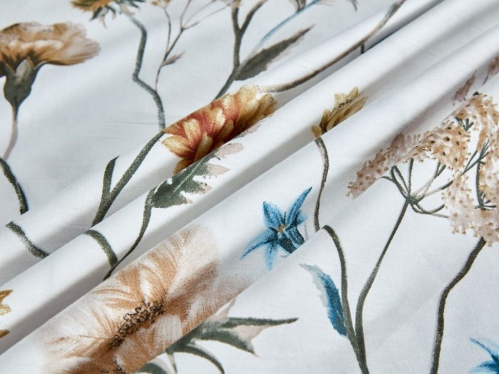 Комплект постельного белья 1,5-спальный, печатный сатин 1481-4S