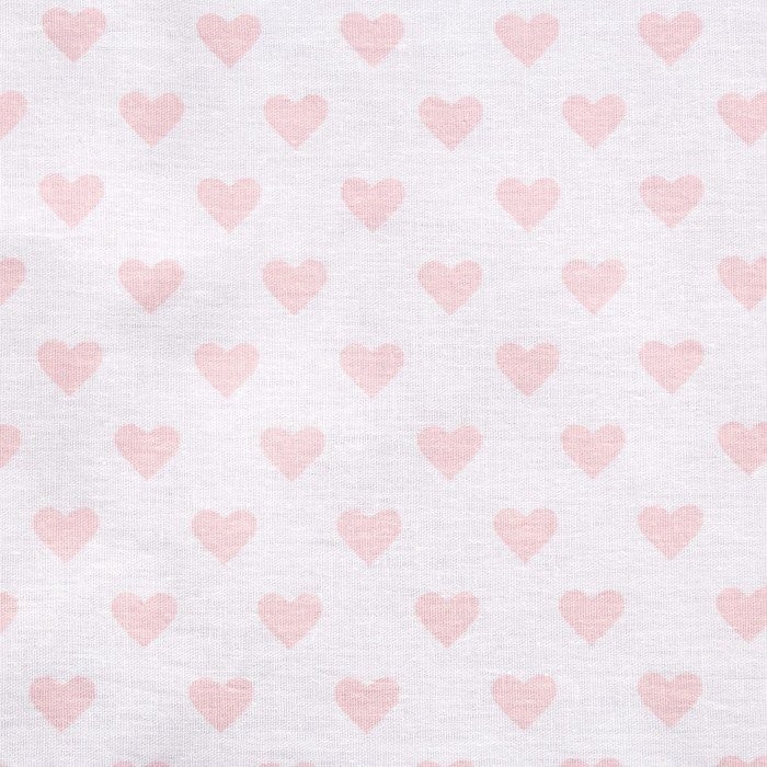 Постельное бельё «Этель» 1,5 сп Розовые сердечки 143х215 см, 150х214 см, 50х70 см -1 шт, 100% хл, бязь