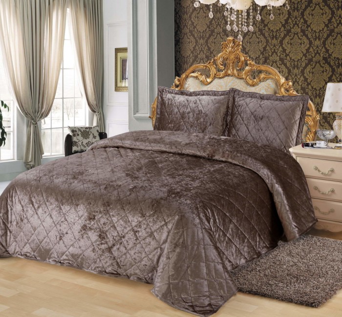 Галаксия (корич) Покрывало 240х260