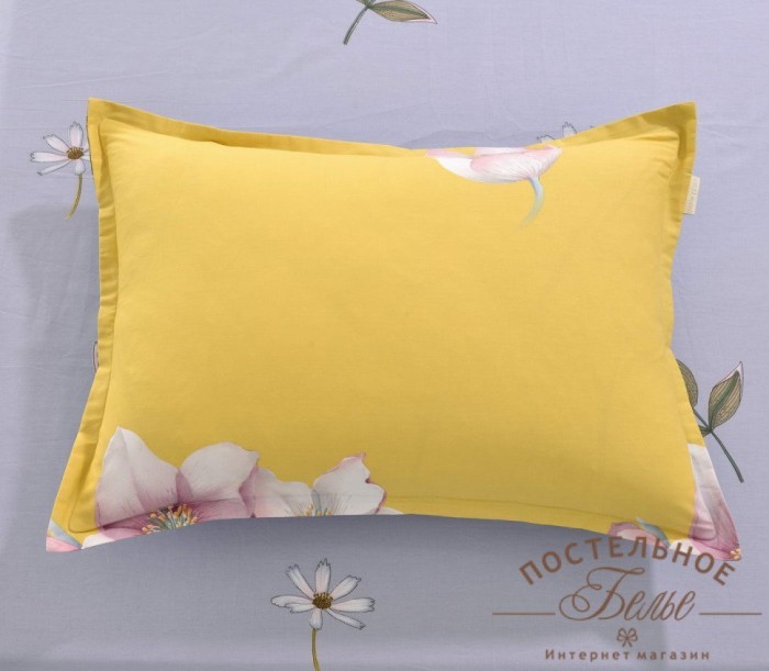 Эми желтый Комплект постельного белья сатин 1.6