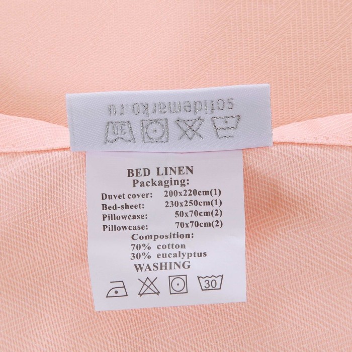 Габриэль (персик) Комплект постельного белья Евро 4н