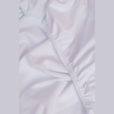 Простыня на резинке NOBLE TRADITIONS JERSEY WHITE GRASS 160х200х30