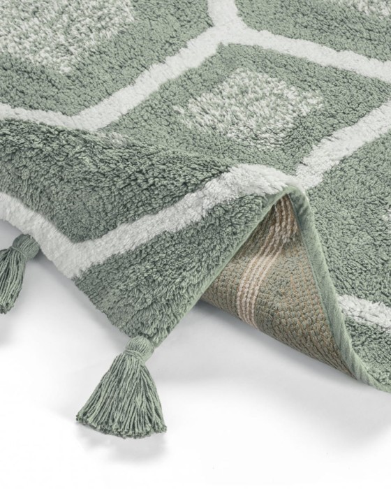 Коврик для ванной Arya Lee Серый,Белый