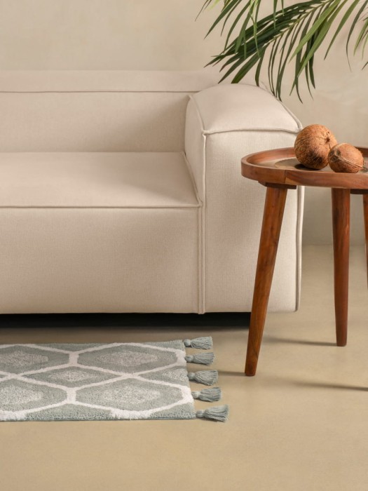 Коврик для ванной Arya Lee Серый,Белый