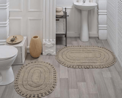 YANA (капучино) Коврик для ванной кружевной 50х70