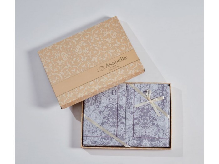 Комплект постельного белья Asabella 1,5-спальный, египетский хлопок 2152-4S Premium