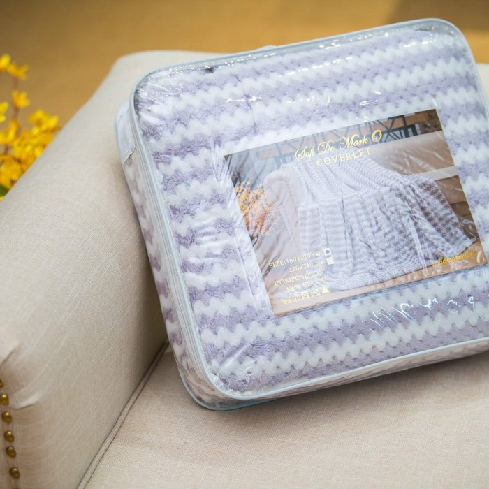 Гринда (лиловый) Покрывало 160х220