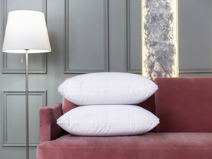 Подушка WHITE FAMILIE DOWN трехкамерная 3D упругая с бортиком 50х68