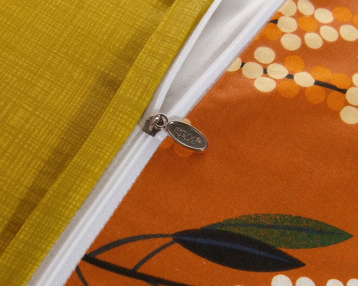 Фрида (оранж) Комплект постельного белья сатин Евро 4н