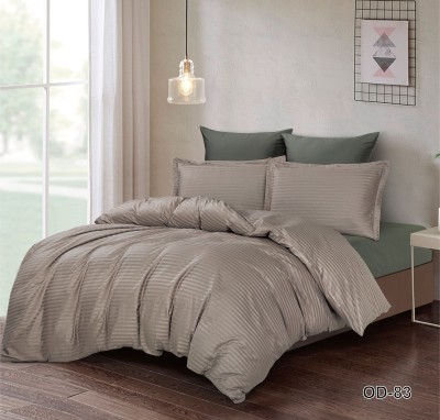 Комплект постельного белья страйп-сатин OD-83 Семейный