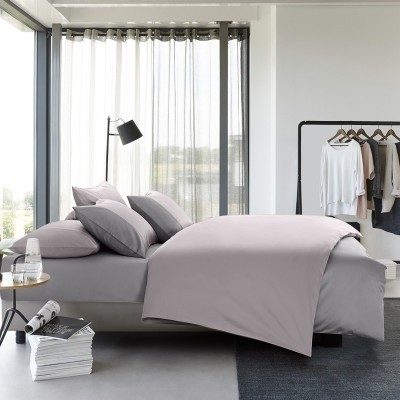 Постельное бельё Sharmes "Dune" евромакси (серый/сиреневый туман)