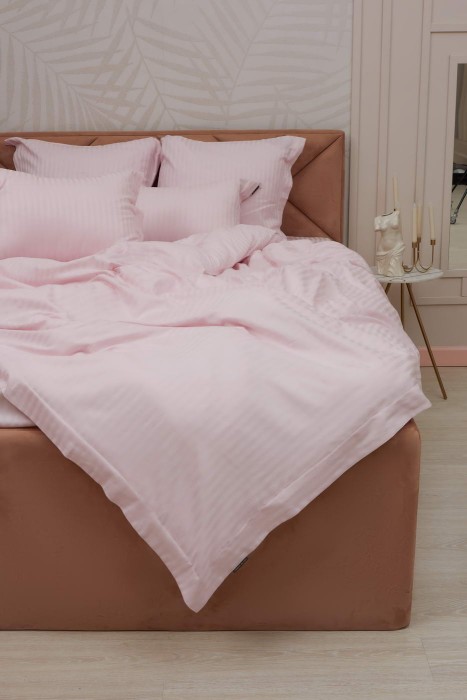 Моне (пудра) страйп сатин 7Е