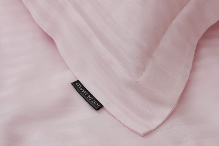 Моне (пудра) страйп сатин 7Е