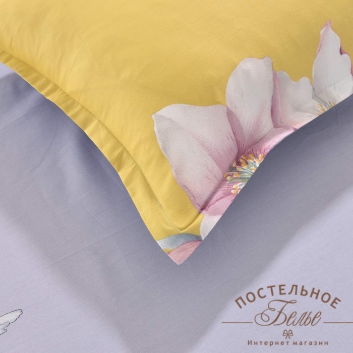 Эми желтый Комплект постельного белья сатин 7Е