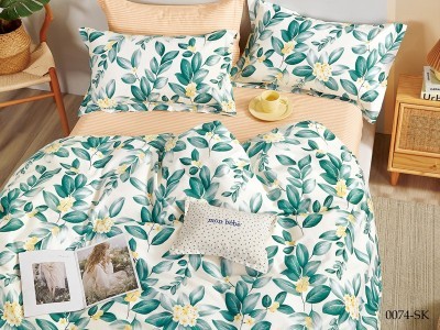 Комплект постельного белья 1,5-пальный Сатин печатный 70х70-2шт SK-15/0074