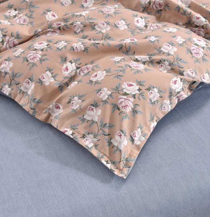 Розарио (кофе) Комплект постельного белья сатин Евро 4н