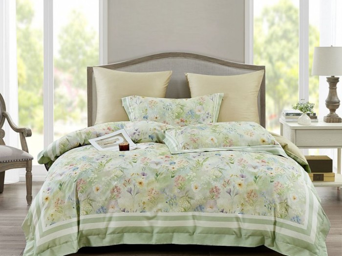 Комплект постельного белья 1,5-спальный, фланель-тенсел 2360-4S