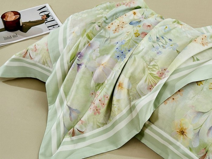 Комплект постельного белья 1,5-спальный, фланель-тенсел 2360-4S