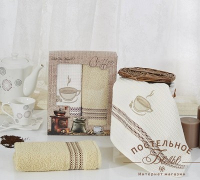 MIMOZA (натур-пудра) Салфетки кухонные 50х60 1-2