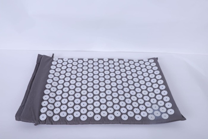 Коврик Arya Массажный Игольчатый Aurora Aппликатор с Подушкой Серый