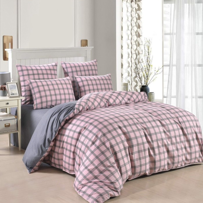 Верон (розовый) Комплект постельного белья Сатин 2х