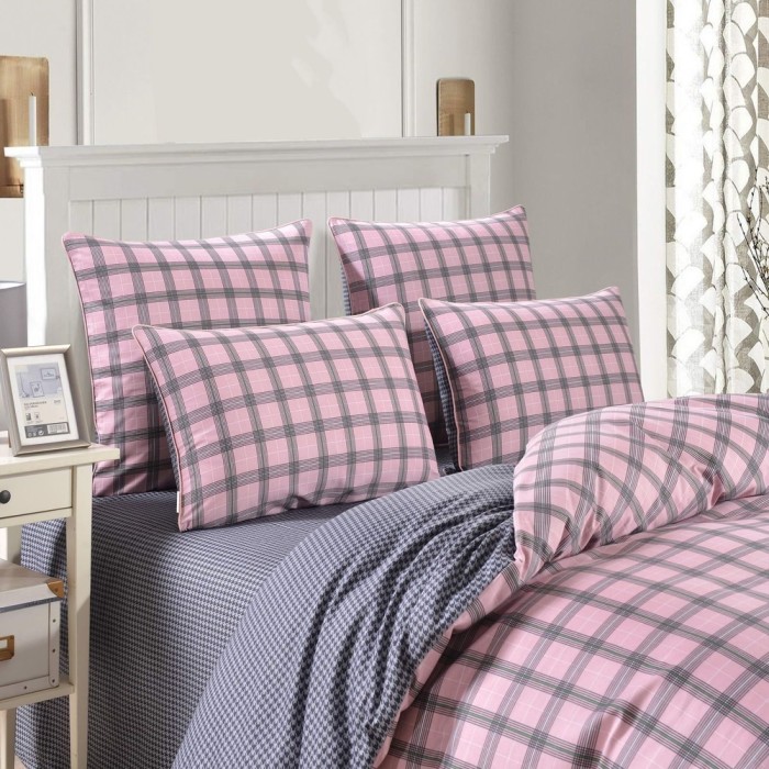 Верон (розовый) Комплект постельного белья Сатин 2х