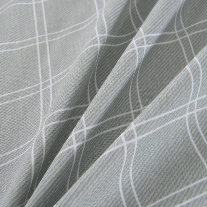 Верон (серый) Комплект постельного белья сатин Евро 4н