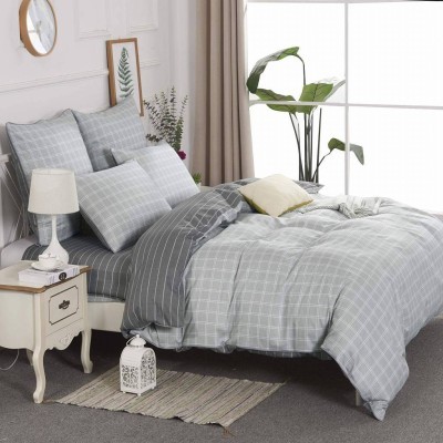 Верон (серый) Комплект постельного белья сатин Евро 4н