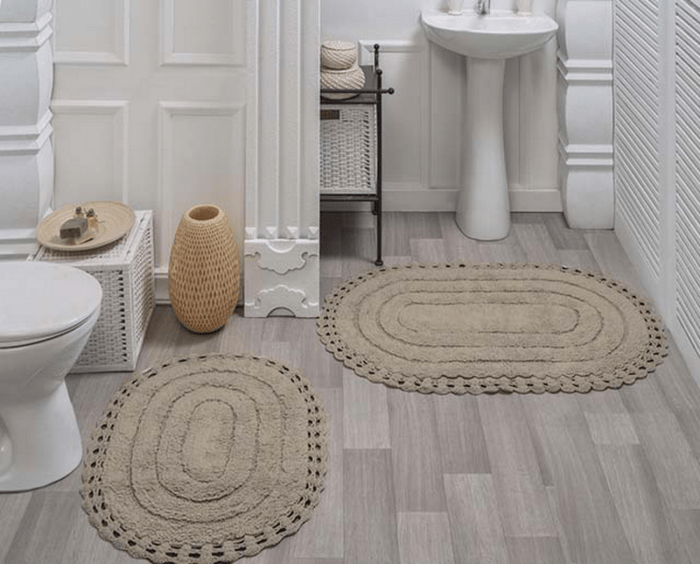 YANA (капучино) Коврик для ванной кружевной 60х100